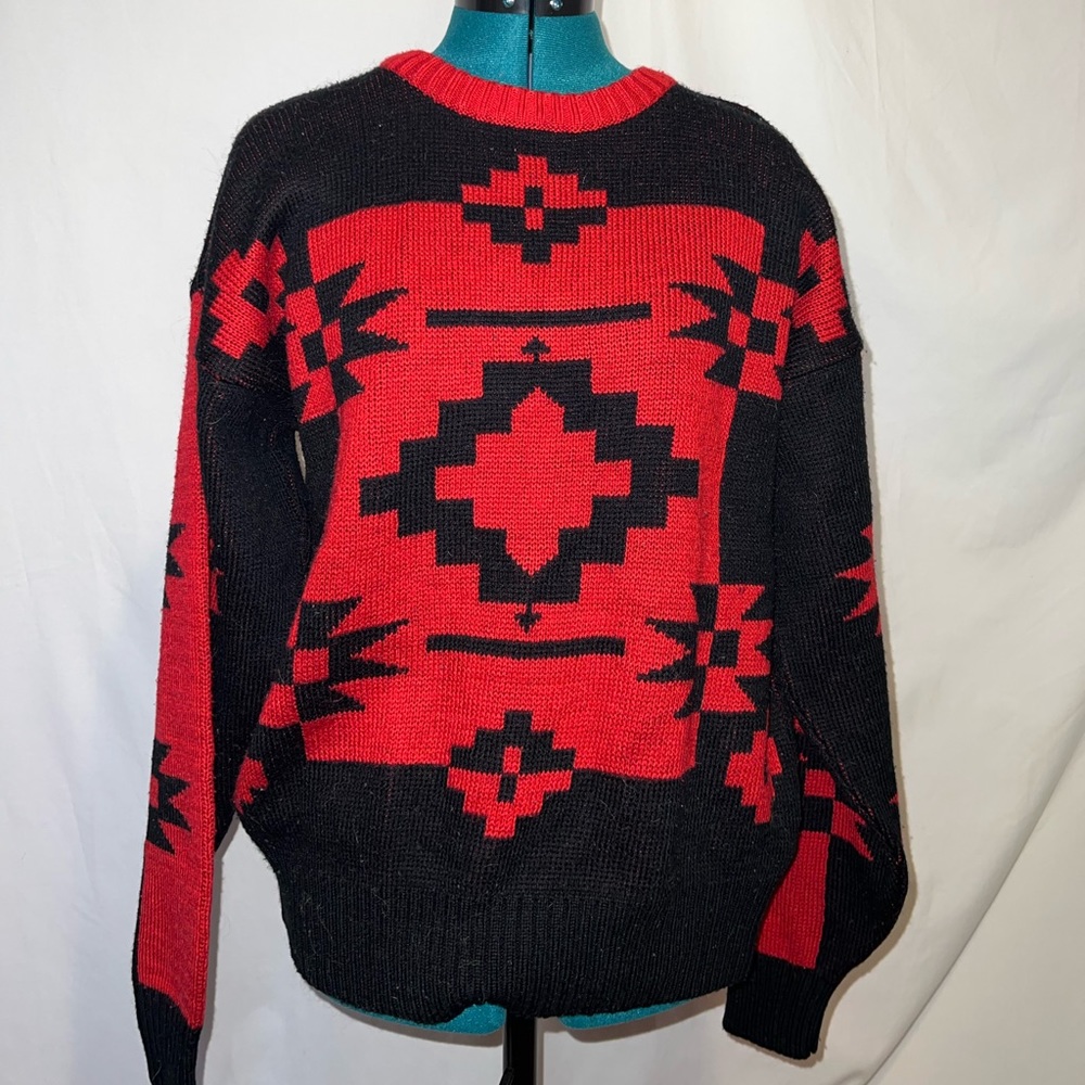 Black and Red Sweater